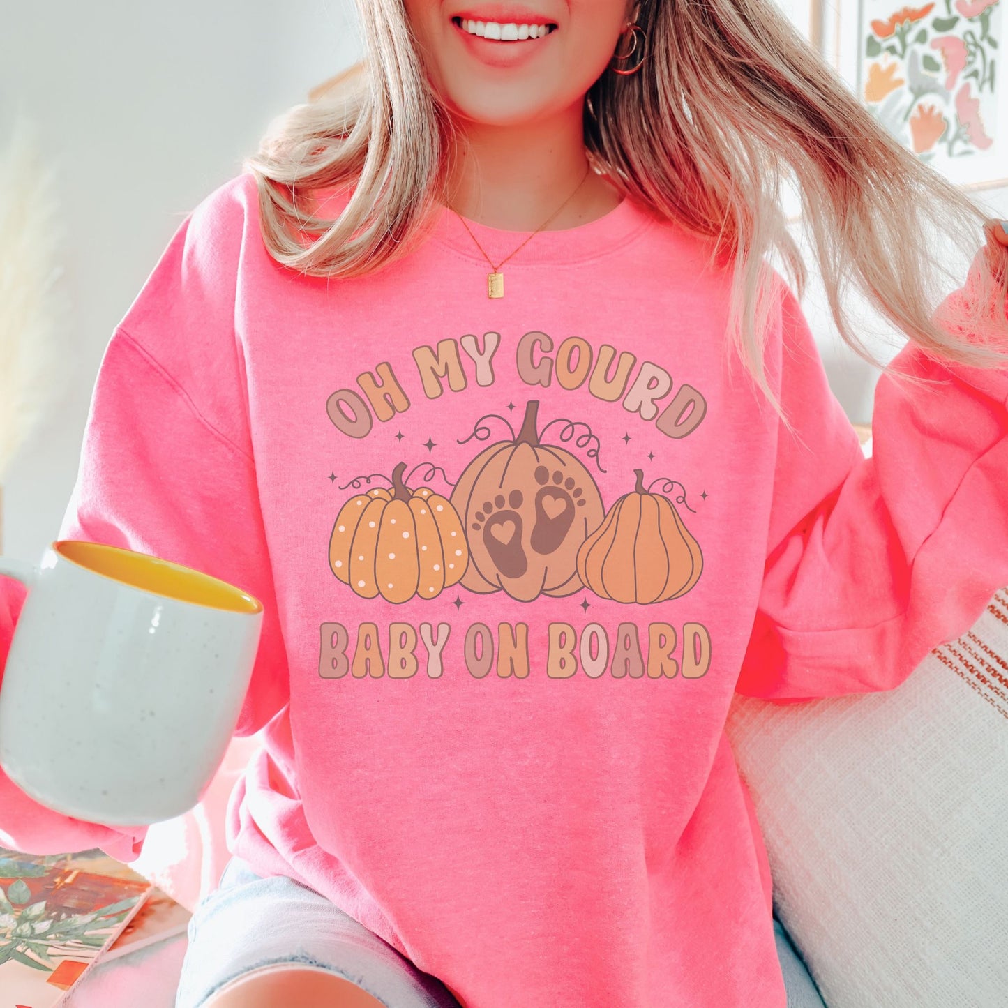 Oh My Gourd Baby On Board Pregnancy Sweatshirt
