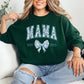 Personalized Mama Est. Year Floral Bow Sweatshirt