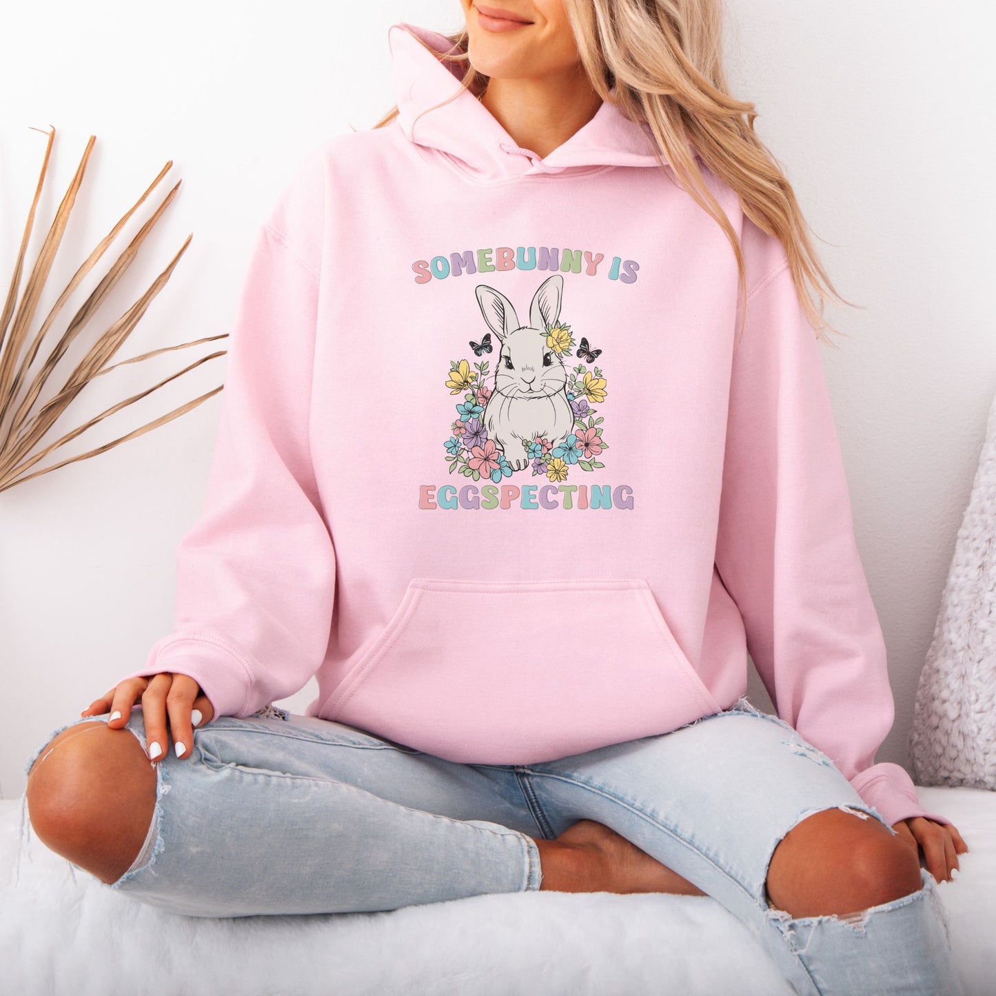 Somebody is Eggspecting Easter Pregnancy Hoodie