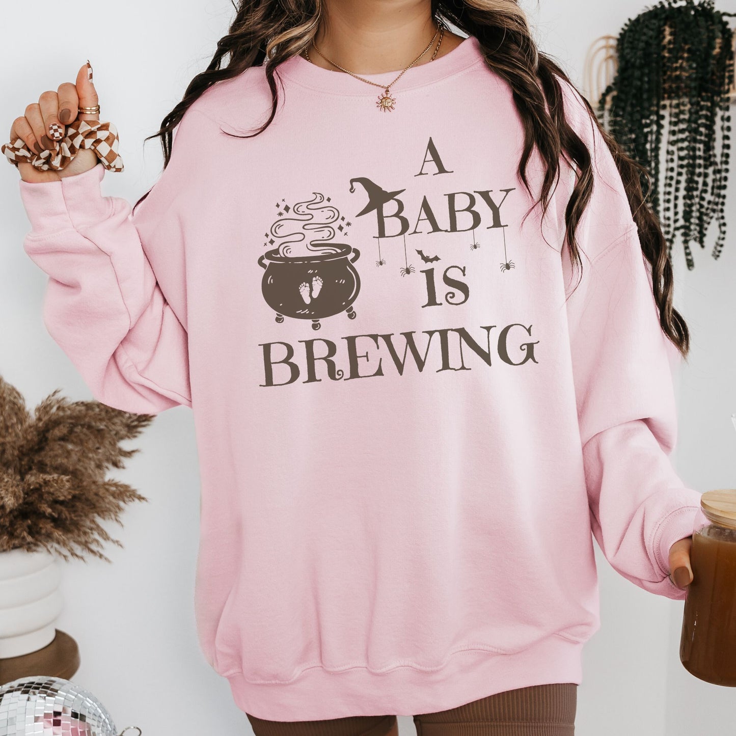 A Baby is Brewing Pregnancy Sweatshirt
