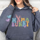 Personalized Mama Bunny Hoodie with Kids' Names on the Sleeve