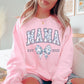Personalized Mama Est. Year Floral Bow Sweatshirt