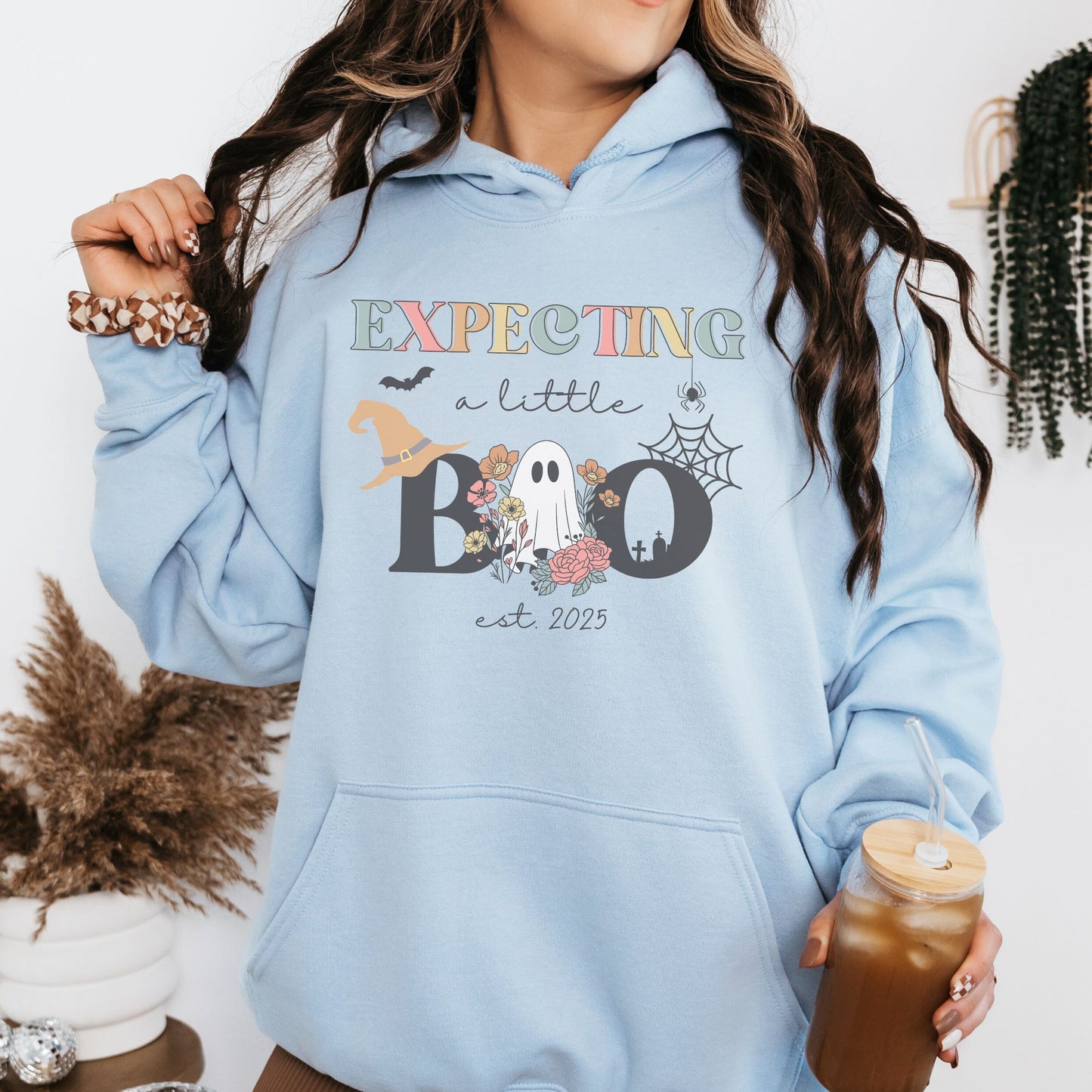 Expecting A Little Boo Halloween Pregnancy Hoodie