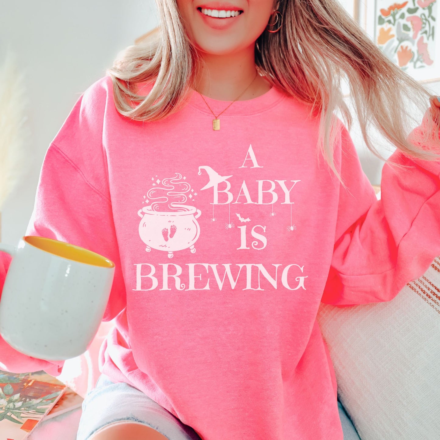 A Baby is Brewing Pregnancy Sweatshirt