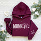 Personalized Mom Life Hoodie With Kids Names On Sleeve