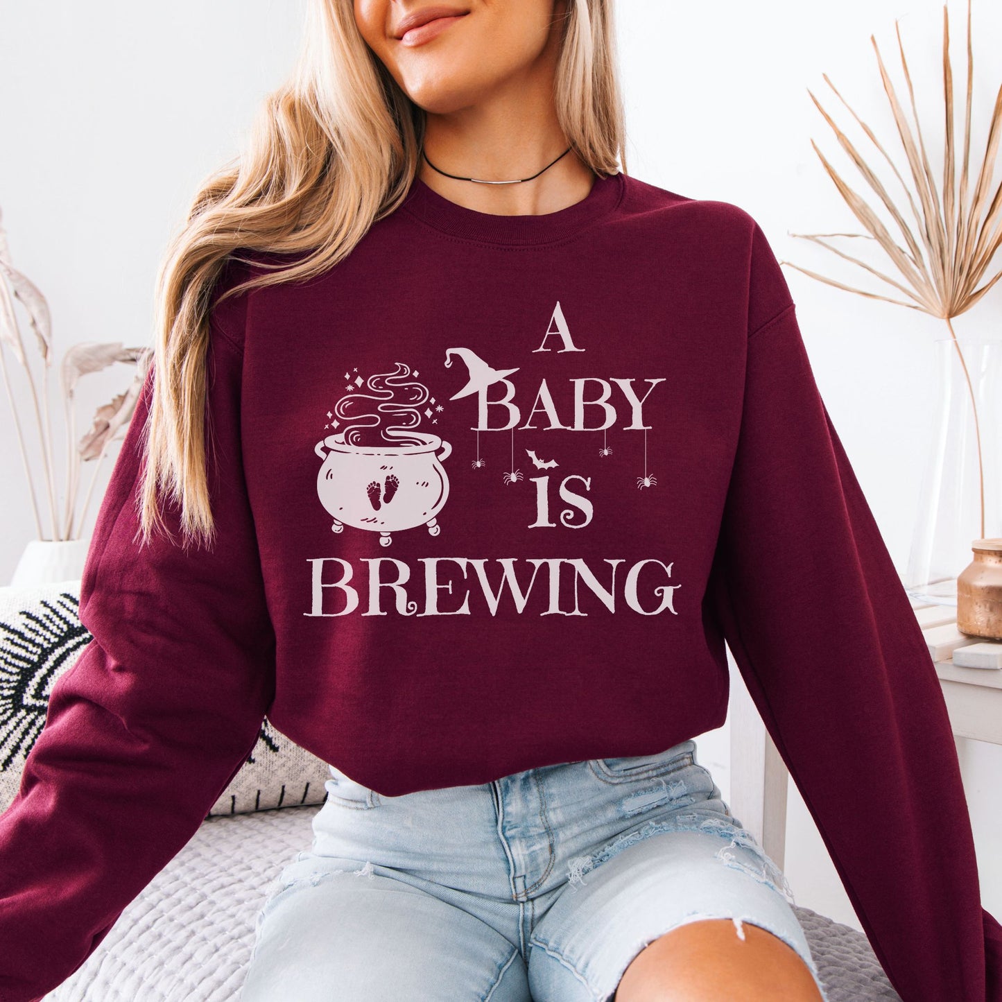 A Baby is Brewing Pregnancy Sweatshirt