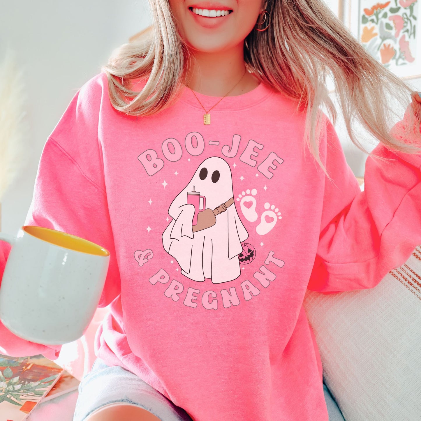 Boojee and Pregnant Halloween Pregnancy Sweatshirt