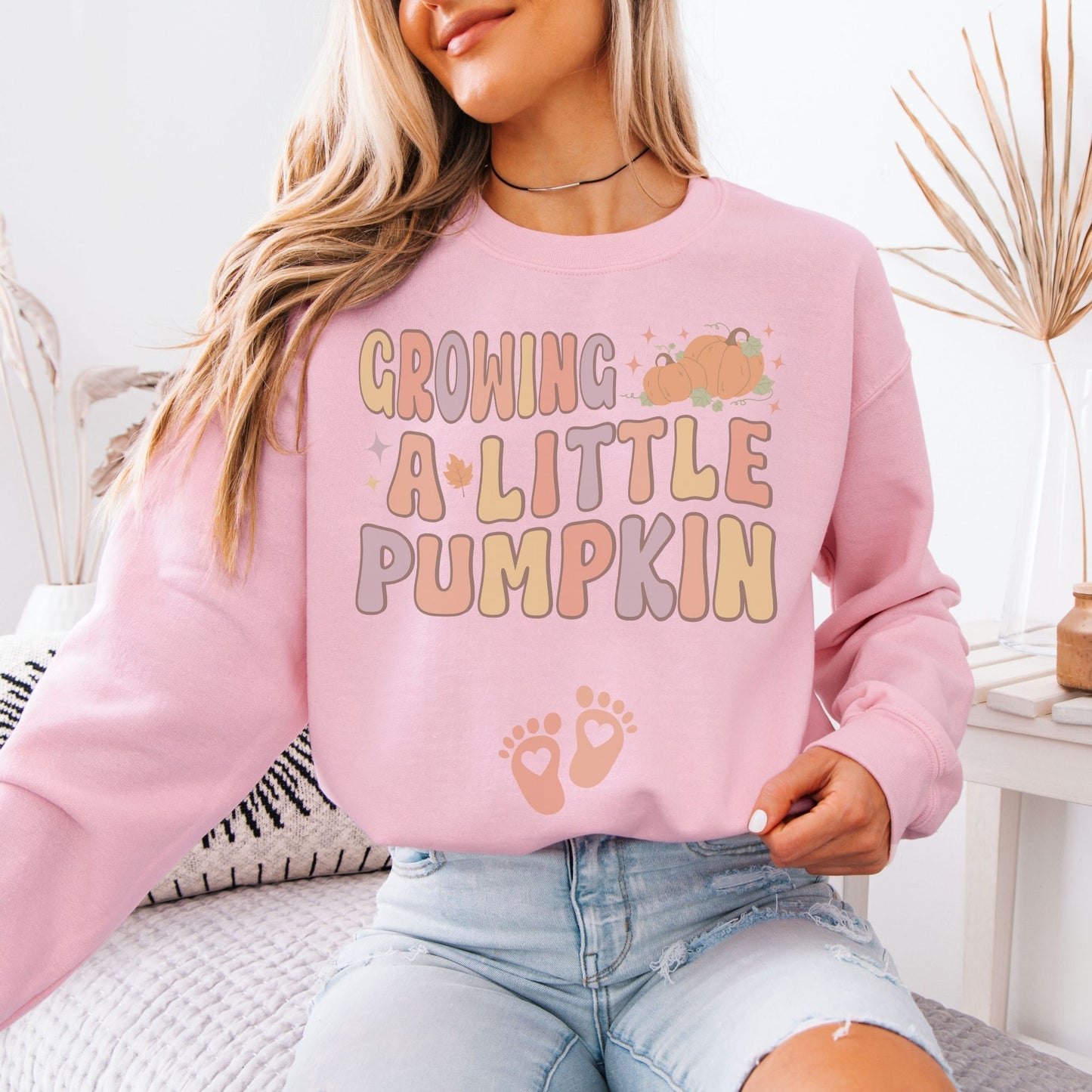 Growing A Little Pumpkin Fall Pregnancy Sweatshirt
