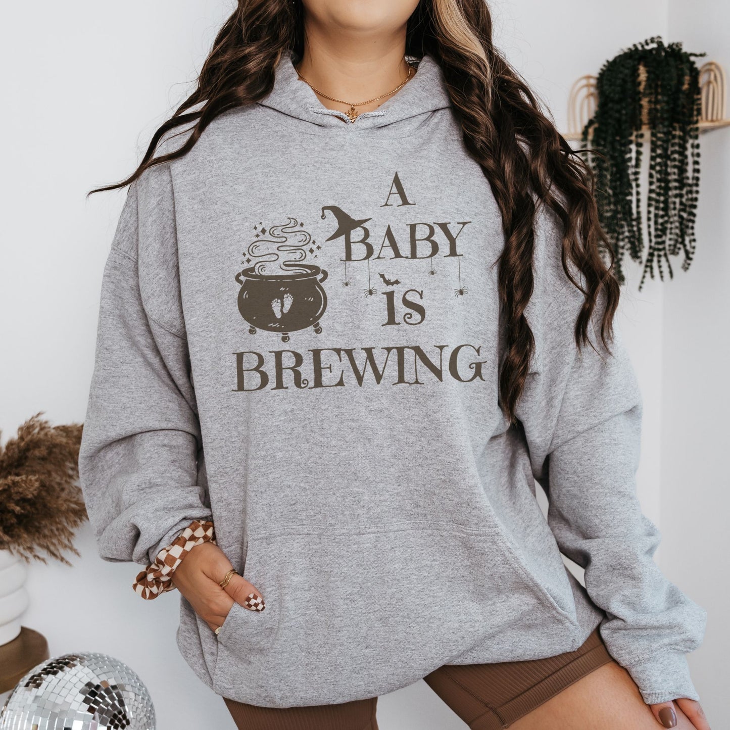 A Baby is Brewing Pregnancy Hoodie
