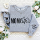 Personalized Mom Life Sweatshirt With Kids' Names On Sleeve