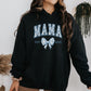 Personalized Mama Est. Year Floral Bow Hoodie