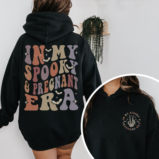 In My Spooky and Pregnant Era Halloween Pregnancy Hoodie