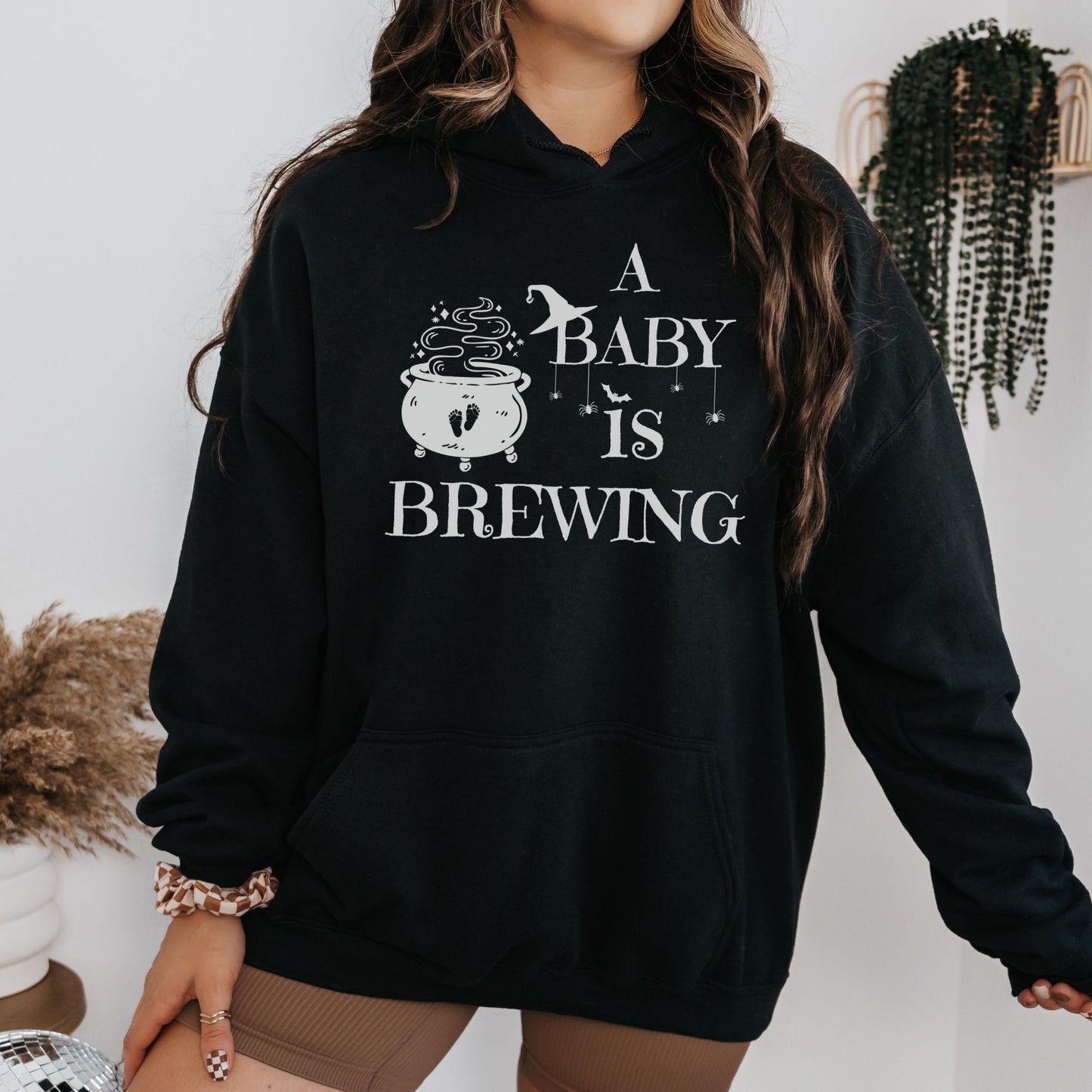 A Baby is Brewing Pregnancy Hoodie