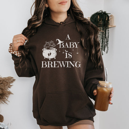 A Baby is Brewing Pregnancy Hoodie