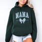 Personalized Mama Est. Year Floral Bow Hoodie