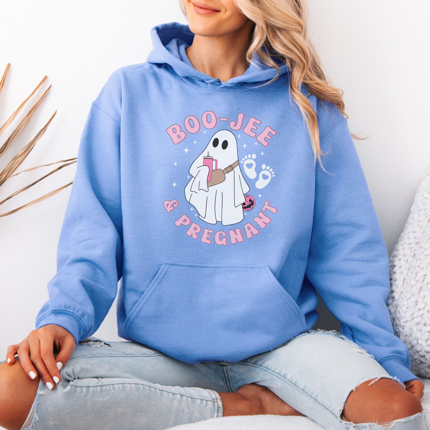 Boojee and Pregnant Halloween Pregnancy Hoodie