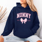 Personalized Mommy Est. Year Floral Bow Hoodie