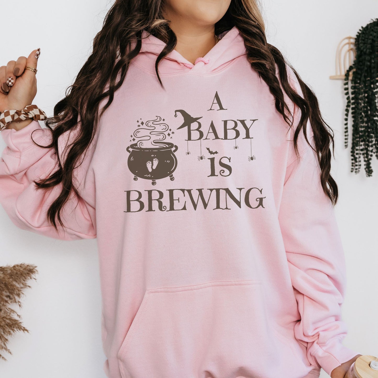 A Baby is Brewing Pregnancy Hoodie