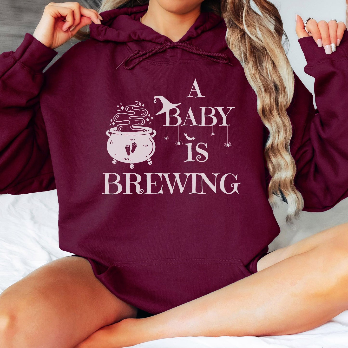 A Baby is Brewing Pregnancy Hoodie