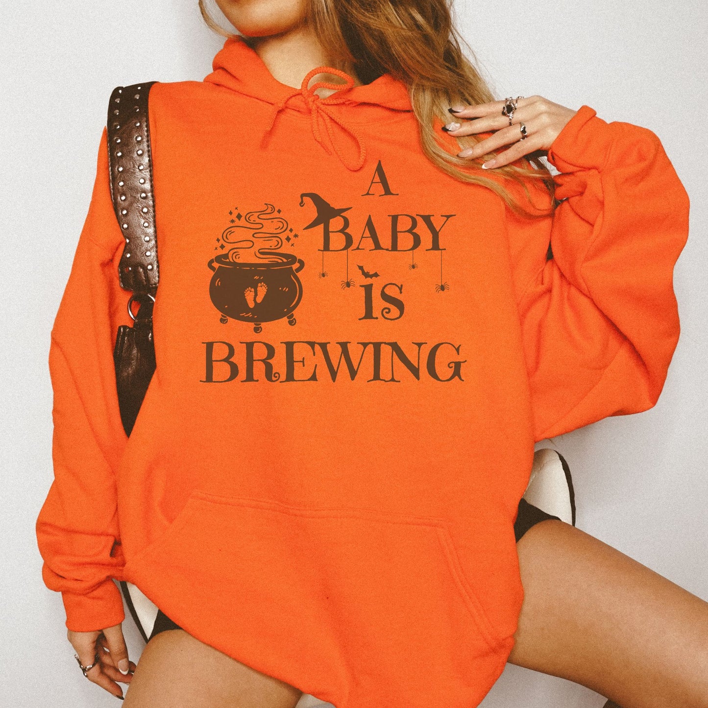 A Baby is Brewing Pregnancy Hoodie