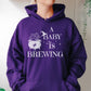 A Baby is Brewing Pregnancy Hoodie