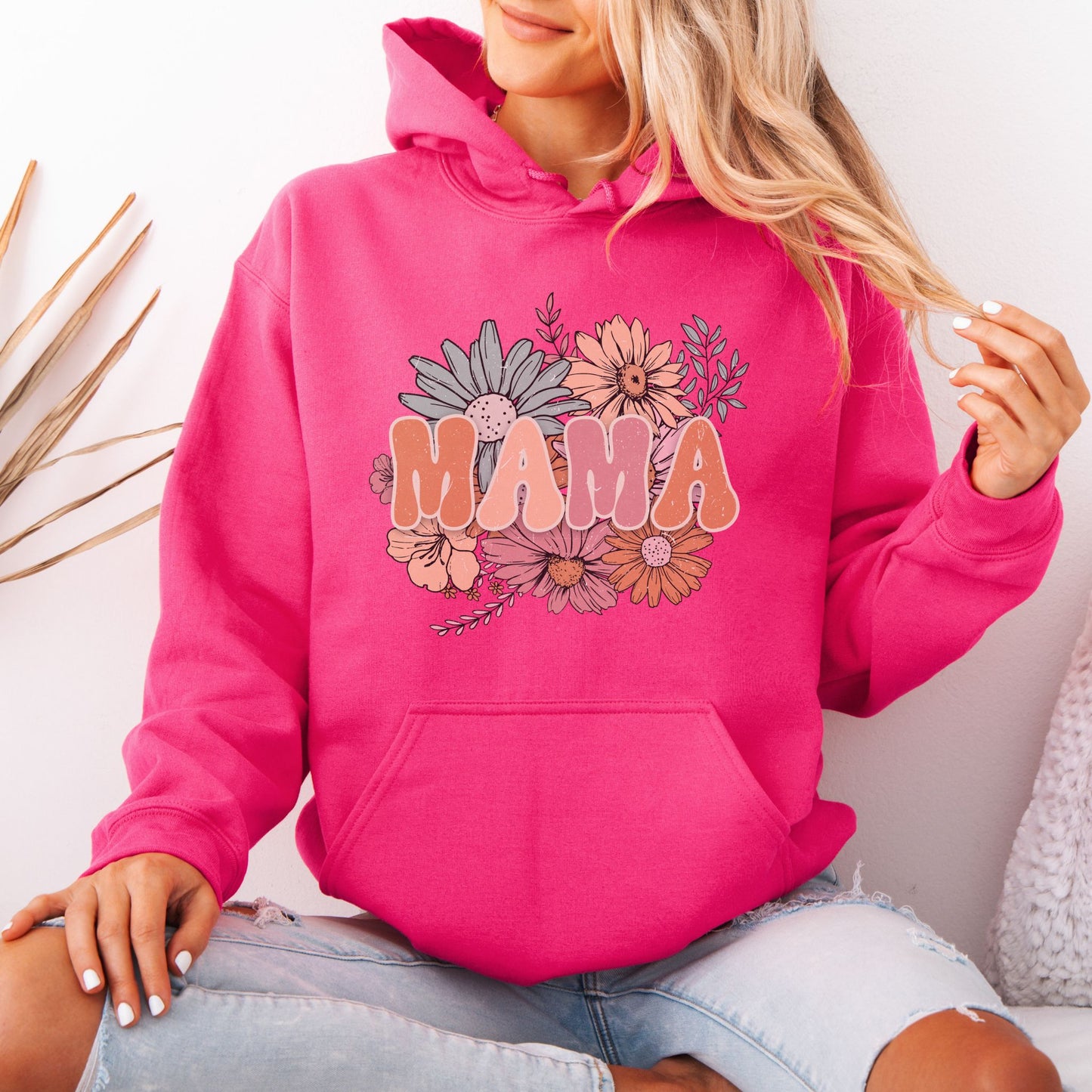 Retro Floral Mama Hoodie