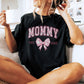 Personalized Mommy Est. Year Floral Bow T-Shirt