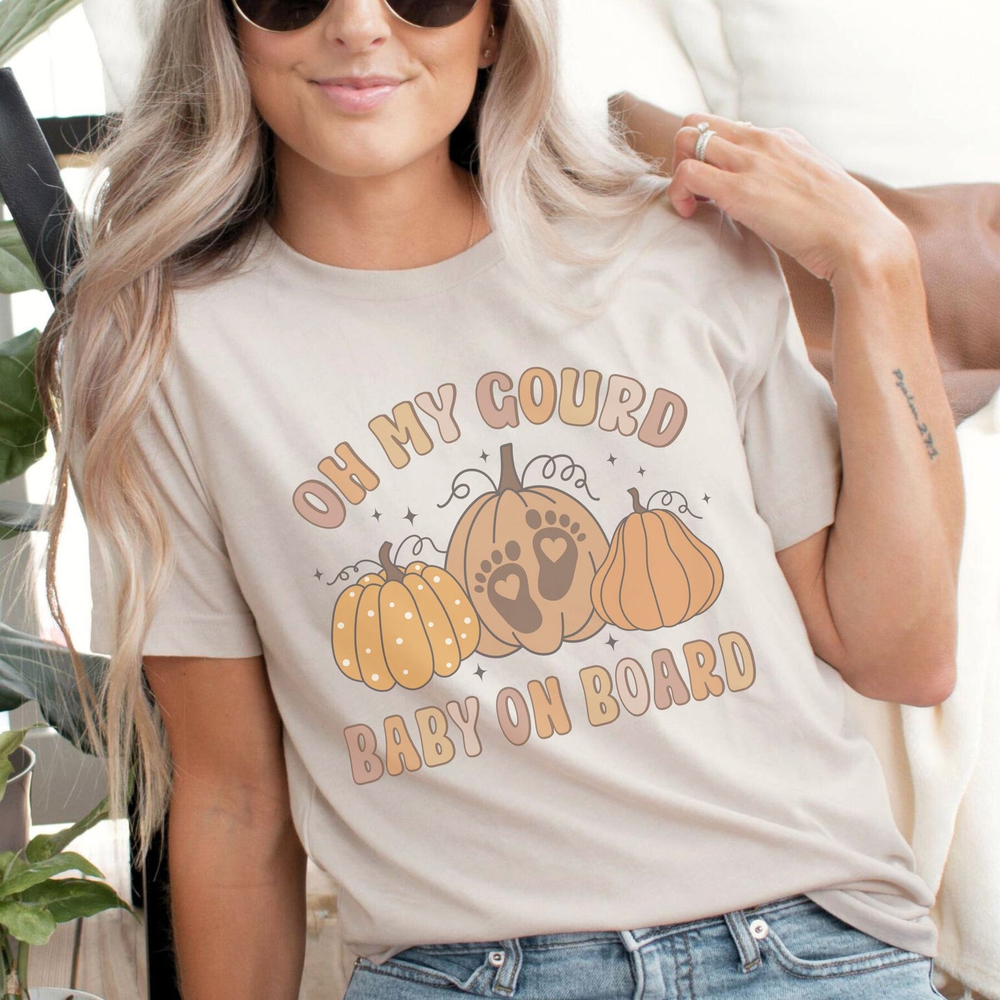 Oh My Gourd Baby On Board Pregnancy T-Shirt