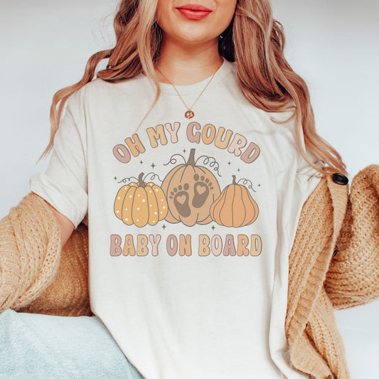 Oh My Gourd Baby On Board Pregnancy T-Shirt