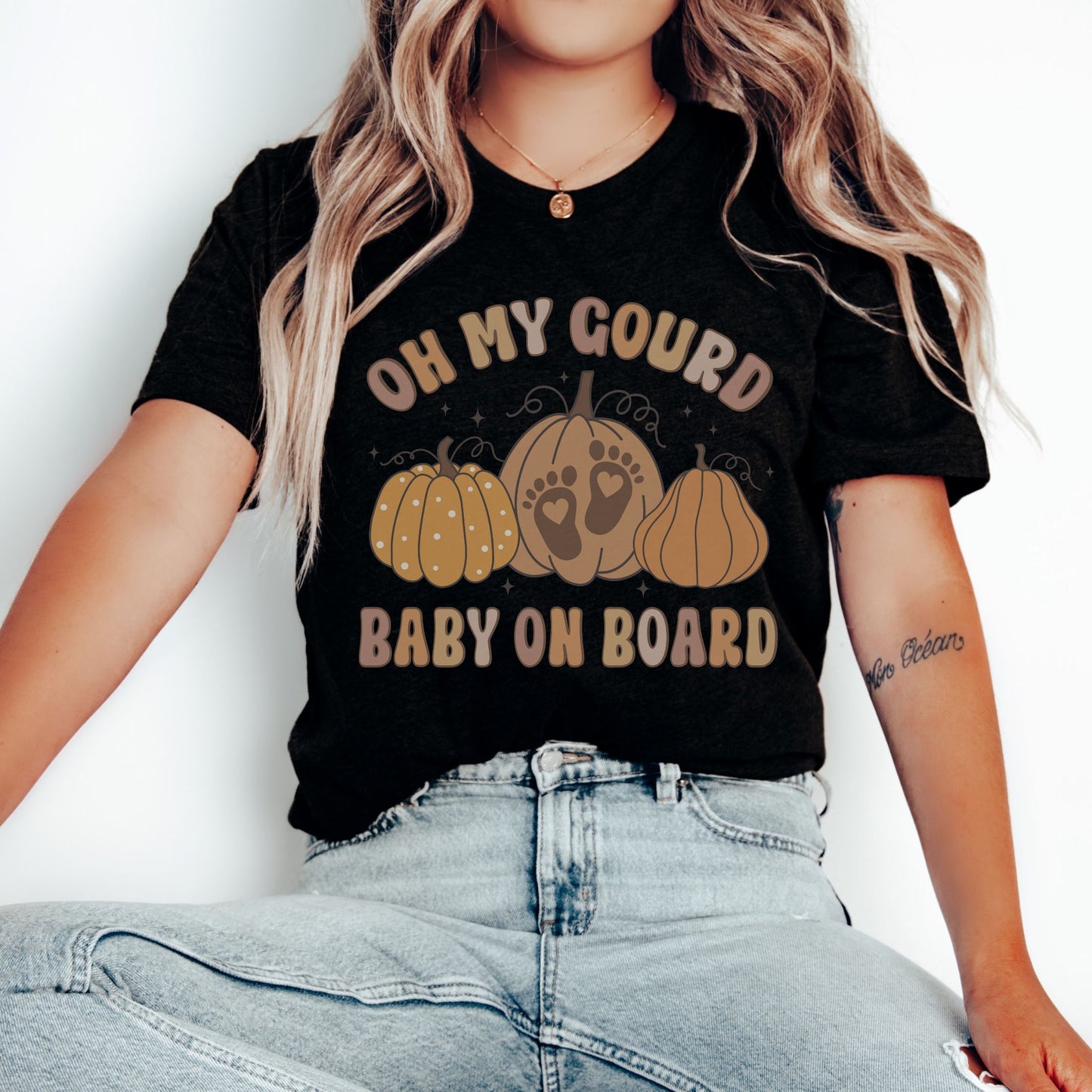 Oh My Gourd Baby On Board Pregnancy T-Shirt