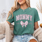 Personalized Mommy Est. Year Floral Bow T-Shirt