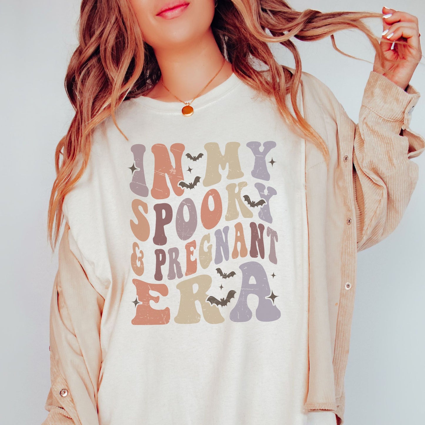 In My Spooky and Pregnant Era Halloween Pregnancy T-Shirt