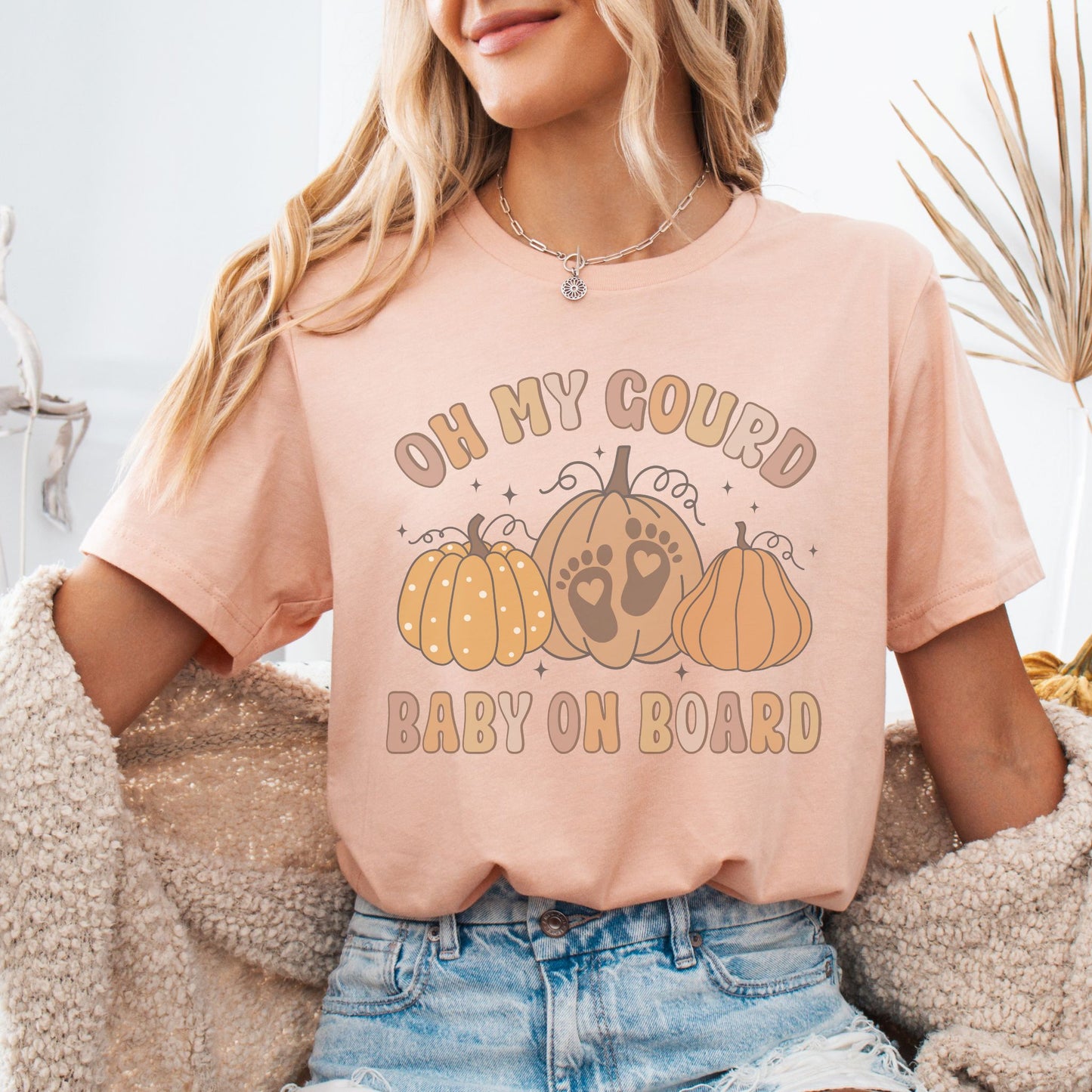 Oh My Gourd Baby On Board Pregnancy T-Shirt
