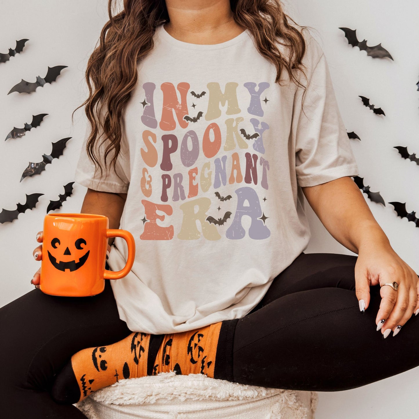 In My Spooky and Pregnant Era Halloween Pregnancy T-Shirt