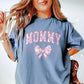 Personalized Mommy Est. Year Floral Bow T-Shirt