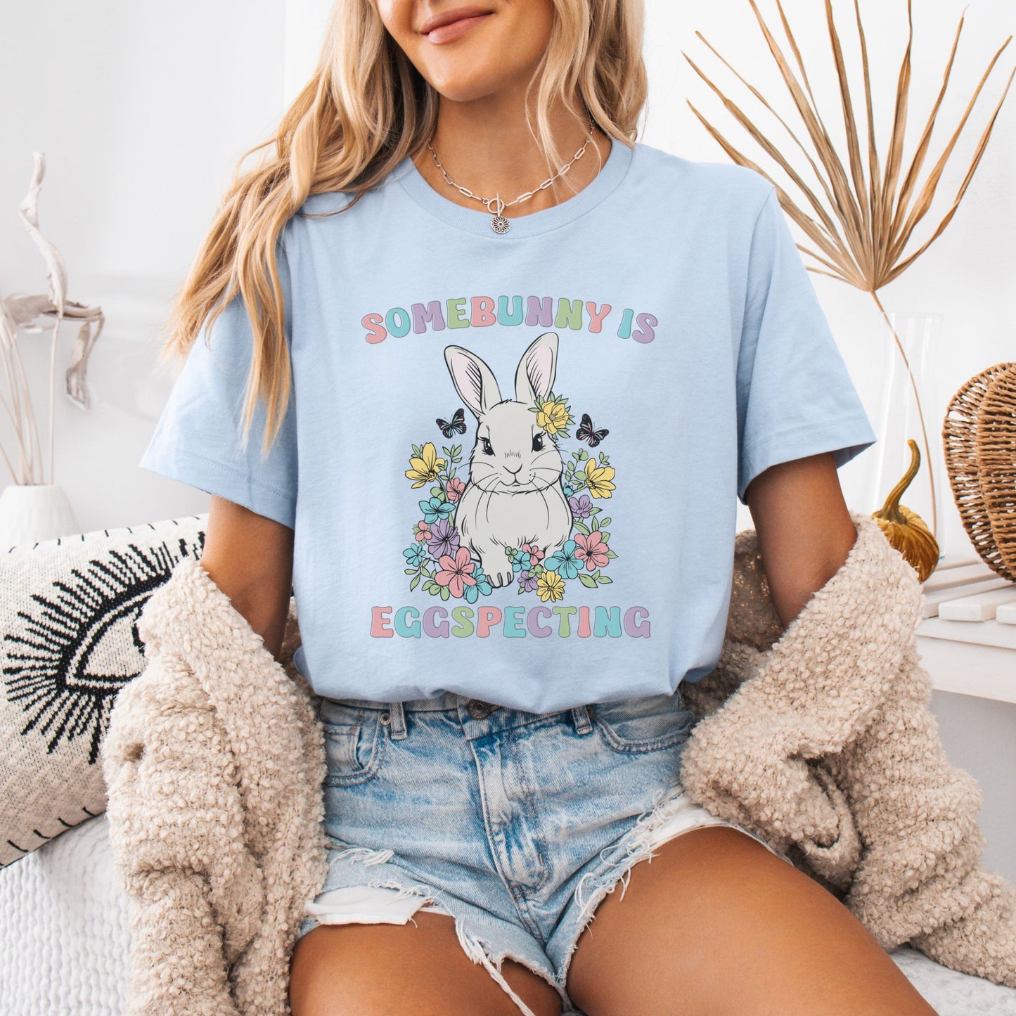 Somebunny is Eggspecting Easter Pregnancy T-Shirt