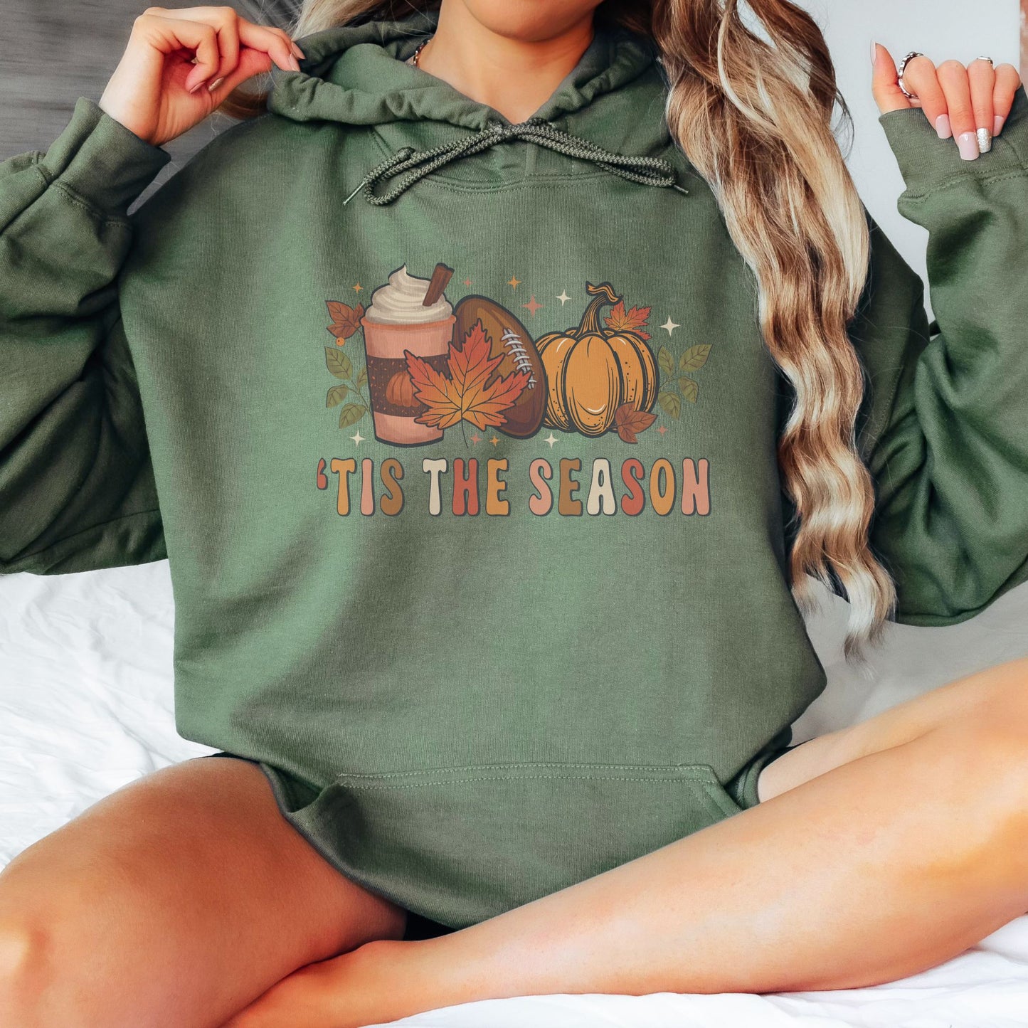 'Tis The Season Fall Football Hoodie
