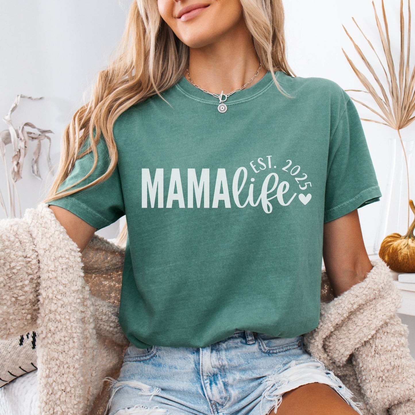 Personalized Mama Life Est. Year T-Shirt