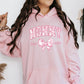 Personalized Mommy Est. Year Floral Bow Hoodie