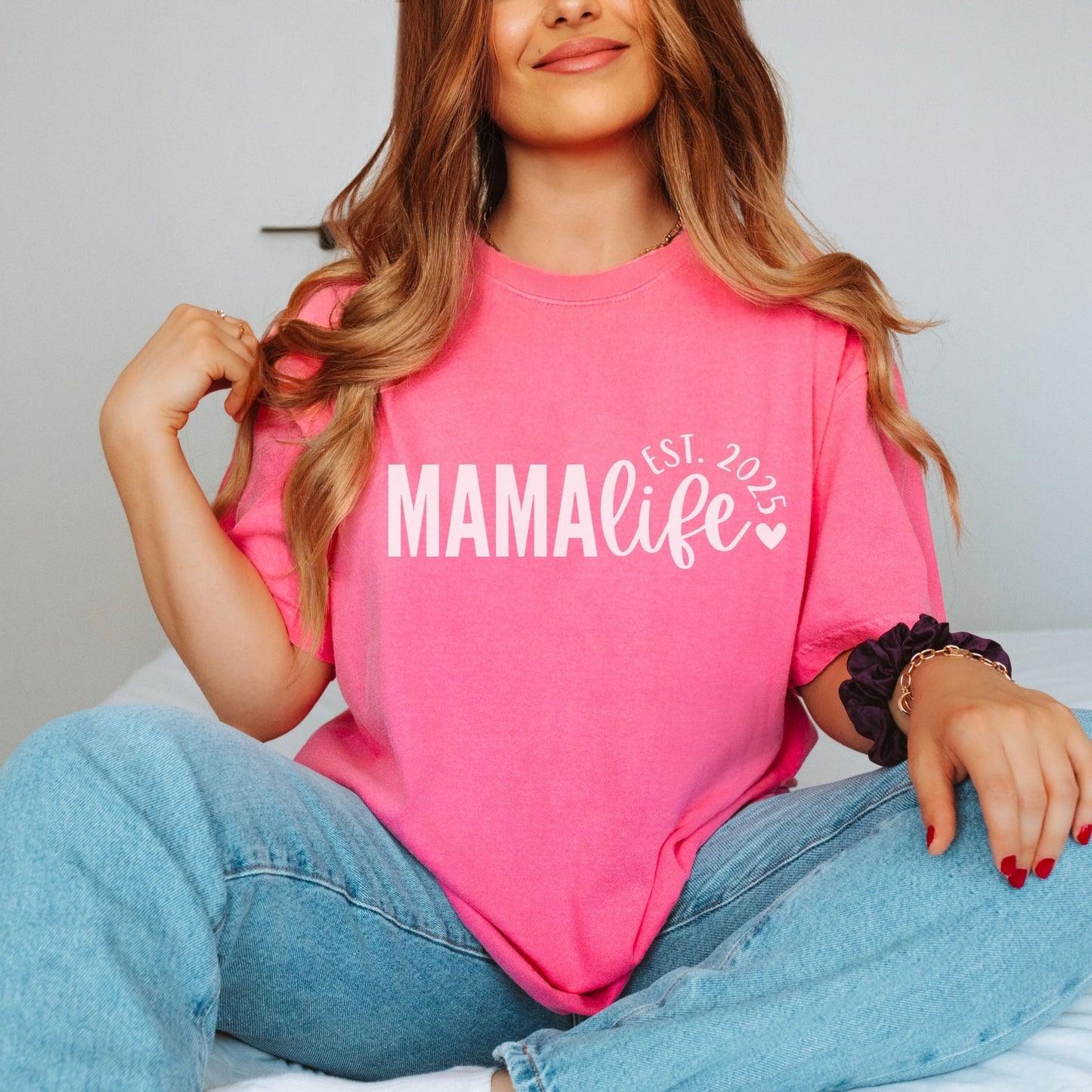 Personalized Mama Life Est. Year T-Shirt