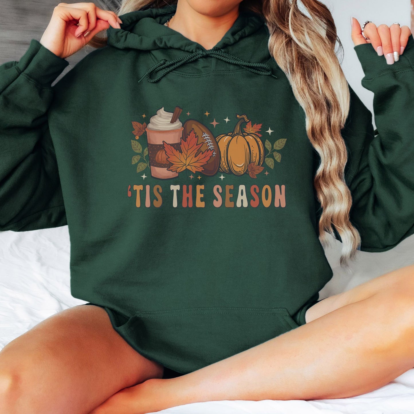 'Tis The Season Fall Football Hoodie