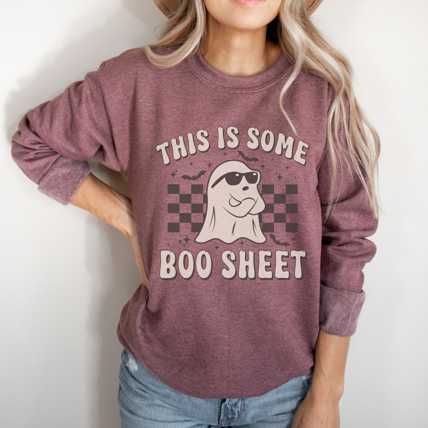 Boo Sheet Funny Halloween Sweatshirt