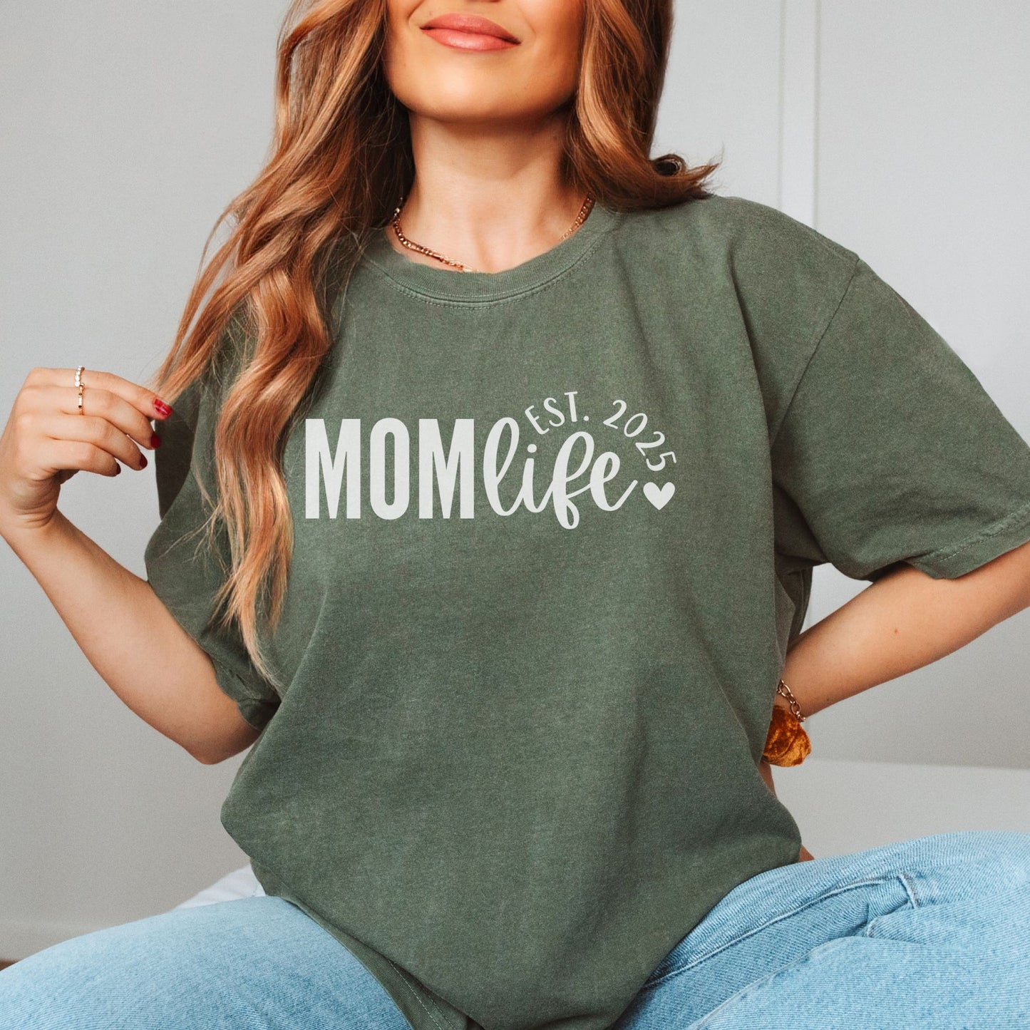 Personalized Mom Life Est. Year T-Shirt