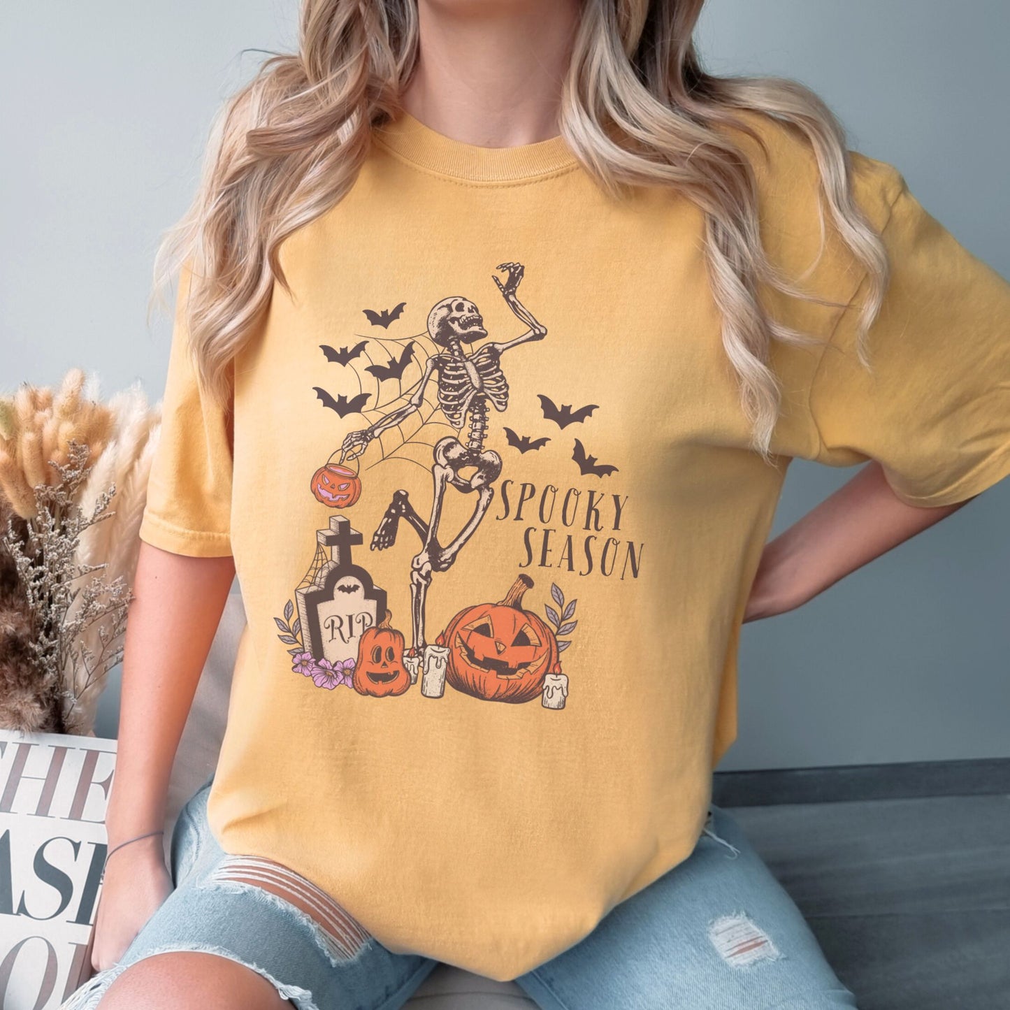 Skeleton Spooky Season Halloween T-Shirt