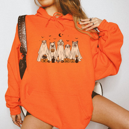 Halloween Ghost Dogs Hoodie