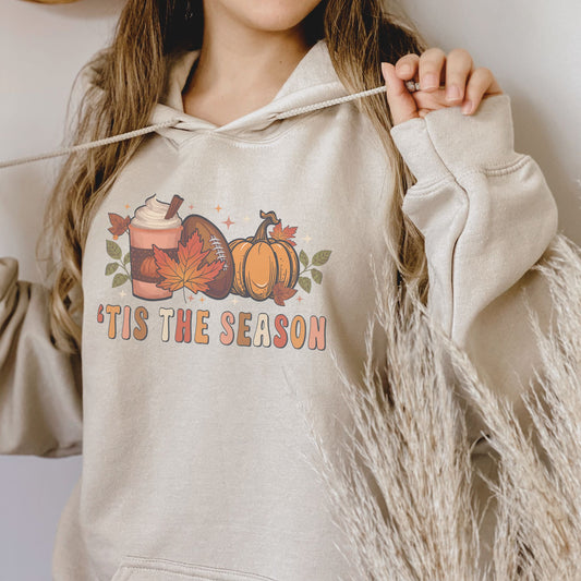 'Tis The Season Fall Football Hoodie