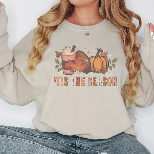 'Tis The Season Fall Football Sweatshirt