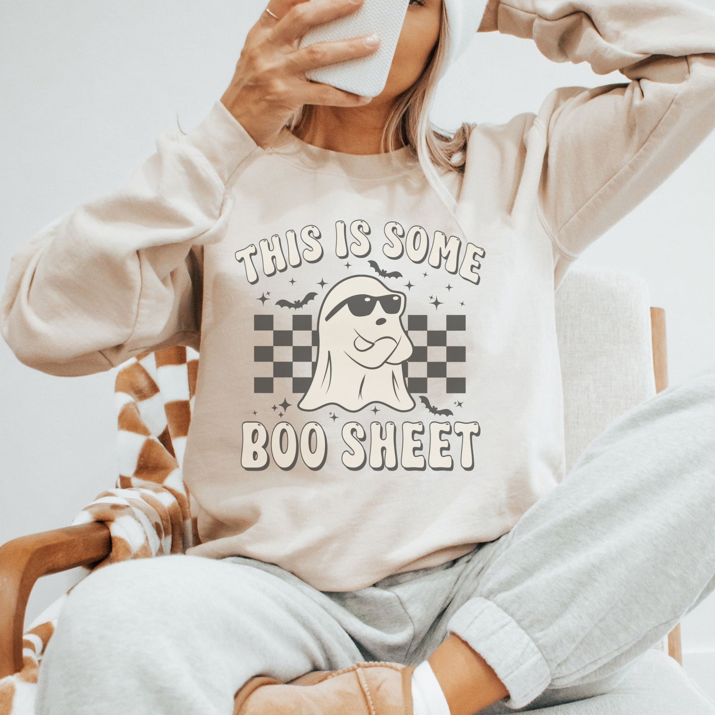 Boo Sheet Funny Halloween Sweatshirt